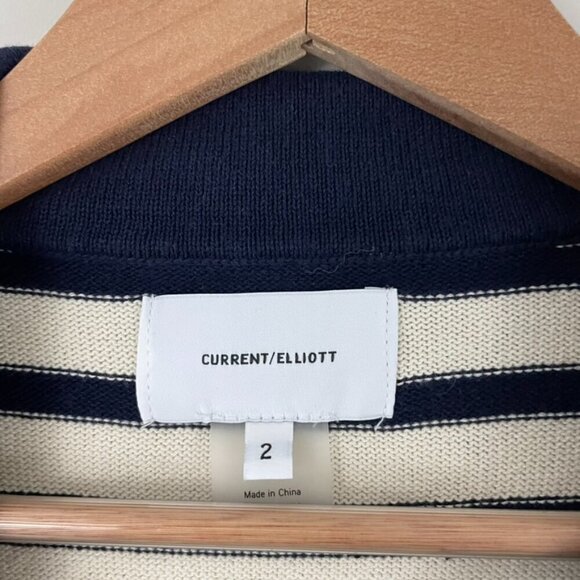Current Elliott Elsie Striped Nautical Preppy Sailor Sweater Size 2 (US 6) - Picture 3 of 6